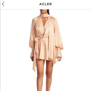 Acler Bradley Snake Print Dress